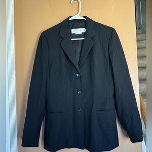 GARFIELD & MARKS PETITE 8 BLACK WOMENS BLAZERS
